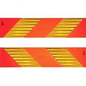 IWH Plaque r&eacute;fl&eacute;chissante arri&egrave;re de tracteurs, 565 x 130 mm