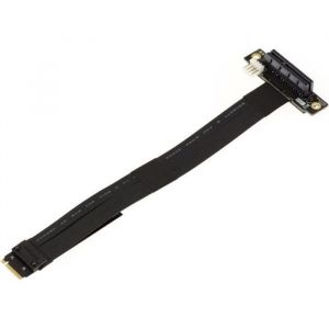 Kalea Informatique Riser Adaptateur Extension Card M2 PCIe NVMe M Key vers PCIe 4X Femelle. Longueur 20cm