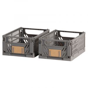 BigBuy Home Ensemble de boîtes de Rangement Multicolores, Standard
