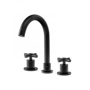 Desconocido Silla Mitigeur lavabo moderne en Laiton, &eacute;conomie d'eau, Noir