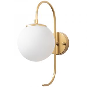 Applique Murale Interieur, Lampe Murale Industrielle Bois, Or shine 15x27x36 cm