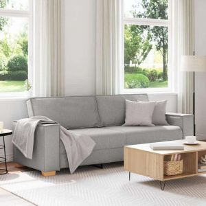 VidaXL Canap&eacute; 3 places Gris nuage 180 cm Tissu
