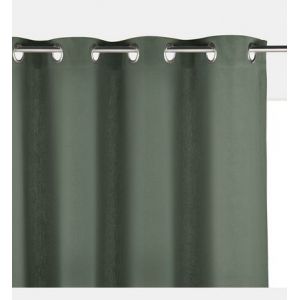Rideau uni pur coton natté Panama Vert Sauge Taille 180X140 cm;260X140 cm;350X140 cm