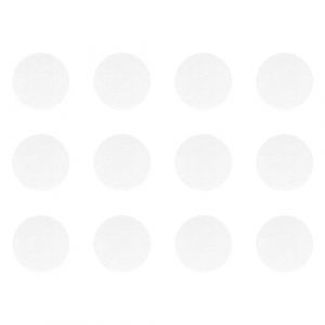 Cyclingcolors 12x Cache vis adhésif autocollant diamètre 40mm protection bouchon trou obturateur meuble table chaise maison, Blanc
