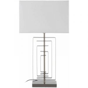 R&eacute;tro Lampe de table en m&eacute;tal gris