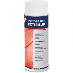 Peinture Bois Exterieur - Metaltop - Brun acajou - RAL 8016 - Bombe 400mL