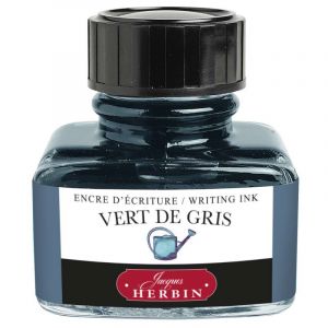 Herbin Jacques 13075T - Un flacon d'encre 30 ml pour stylo-plumes et stylos roller, Iris Sagesse