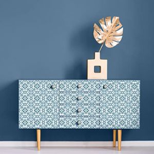 Sticker Mural Carrelage adh&eacute;sif Cuisine Salle de Bain - 30 Stickers Carreaux DE Ciment Meuble Alvarez - 30stickers20x20cm