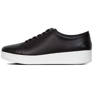 FitFlop Rally Sneakers, Baskets Enfiler Femme, Black (Black 001), 40 EU