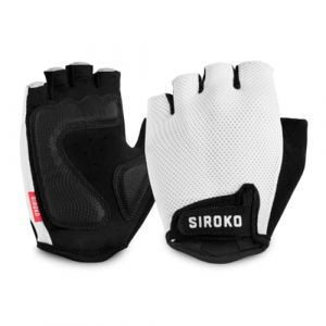 Mitaines de velo cyclisme homme et femme aero white blanc