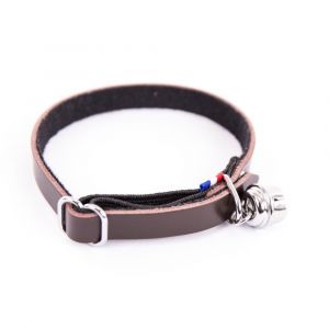 Martin Sellier Collier pour chat en cuir feutrine