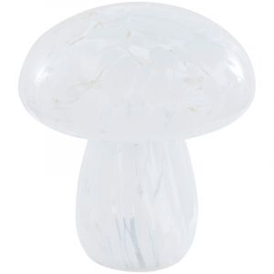 Feeric Light & Christmas D&eacute;co de No&euml;l lumineuse Champignon en Verre 15 LED H 17.5 cm