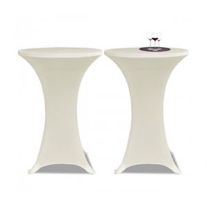 VidaXL 2 housses de table Ø70cm extensible