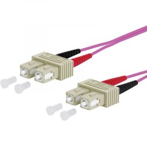 Metz connect 151S1EOEO10E fibre optique fo Câble de raccordement [2x sc mâle - 2x sc mâle] 50/125 µ Multimode OM4 1.00