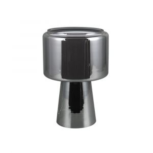 Lampe design en verre chrome