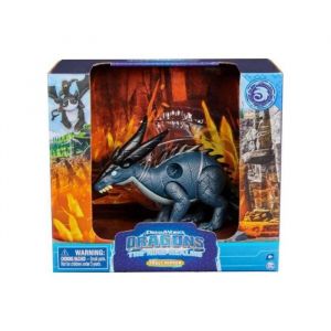 Coffret Dragons Les Neuf Royaumes : Dragon Tornade Sismique Noir Avec Battement Des Ailes - Set Figurine + 1 Carte Tigre - Personnage