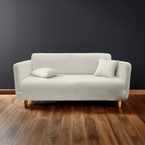 Housse de Protection pour Canapé Polyester Bouclette – Protège Canapé Lavable – Certifiée Oeko-TEX