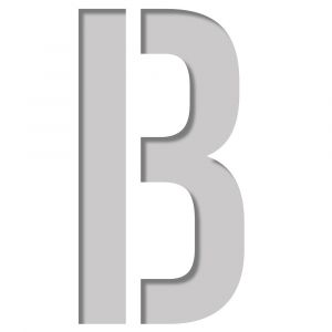 Plage Pochoir lettres & chiffres, Stickers pochoirs alphabet B, pour d&eacute;coration cr&eacute;ative, 9,5 cm X 9,5 cm