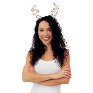 Ruedelafete Serre-tête noël festif cornes renne grelots adulte - générique 23662