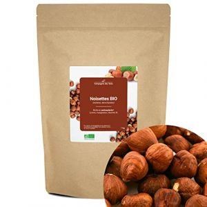 La Compagnie des Sens Noisettes décortiquées BIO - Fruits à coques en vrac - 1kg