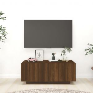 VidaXL Meuble TV Chêne marron 100x35x40 cm Bois d'ingénierie