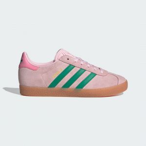 Adidas Gazelle J clear pink/court green/bliss pink Originals, Footwear, en rose, taille: 36.666 - Couleur rose - Taille 36.666