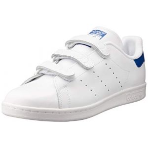 Adidas Stan Smith, Baskets Basses Homme, Blanc Footwear White/Collegiate Royal, 41 1/3 EU