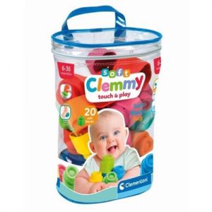 Clementoni Clemmy Baby Sac 20 cubes souples Mi te A partir de 9 mois Cube souple assu