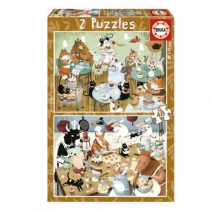 Educa Ensemble de 2 Puzzles pour Enfants avec 48 pièces | par Kasandra Forest Stories. Mesures: 28 x 20 cm. Recommandé de 4 Ans (19687)