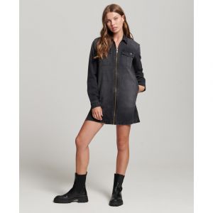 Superdry Robe chemise jean femme
