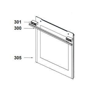 Sauter Vitre externe (Repère 305) - Four, cuisinière (AS0078144