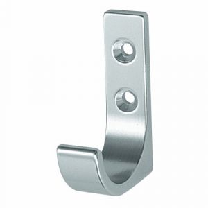 Patère - aluminium extrudé - anodisé argent HERMETA