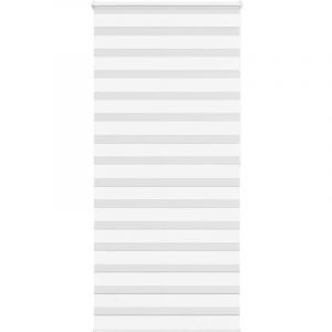 VidaXL Store Z&egrave;bre Blanc 115x200 Cm Largeur Du Tissu 110,9cm Polyester