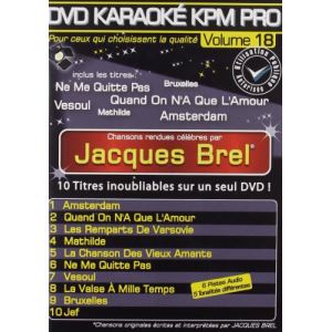 Image de Karaoké Kpm Pro - Volume 18 : Jacques Brel