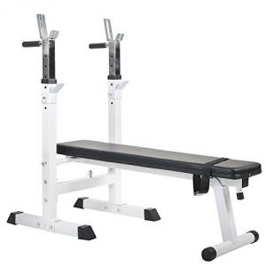 Image de ScSPORTS 10000251 - Banc de musculation pliable avec support pour halt&egrave;re