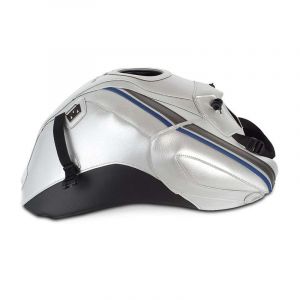 Bagster Tapis de réservoir gris argent/déco espace/liseré bleu (1602M) Yamaha FZ8 N