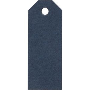 Creotime Étiquettes cadeaux 3x8 cm - Bleu - 20 pcs