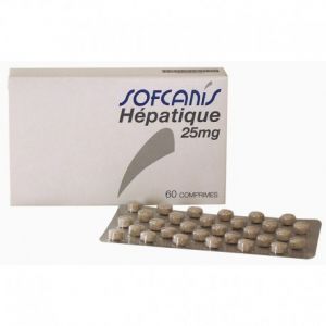 Sofcanis Hépatique 25 mg chien et chat 60 cps