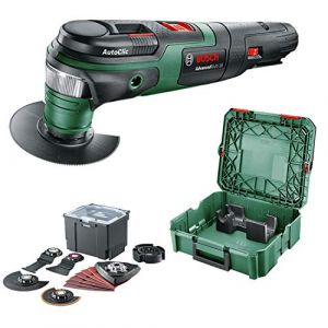 Bosch Vert - Découpeur-ponceur 18V Advanced Multi 18 sans batterie + Set Universel d'accessoires+ SystemBox S - 0615991FG4