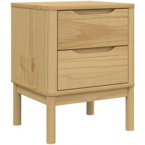 VidaXL Table de chevet cire marron 45x39x57 cm Bois de pin massif, table d'appoint, armoire de lit, table de lit, table de nuit, armoire de lit