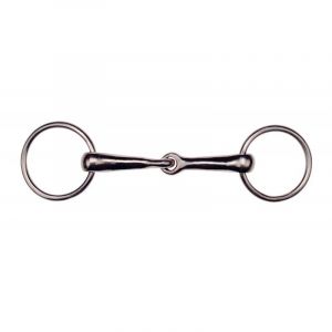 Image de Feeling Mors 2 anneaux en acier nickel&eacute; pour cheval Mors