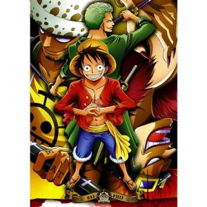 Fabulous Poster One piece luffy tragalga zoro (61 cm x 86 cm)