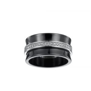 Image de Ceranity 12/0016 N - Bague en céramique et argent pour femme