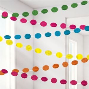 Amscan Pendules multicolores 210 cm 6 pièces