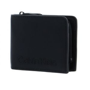 Image de Calvin Klein Rubberized Bifold Half Zip Around Bla [192167] - porte-monnaie porte monnaie