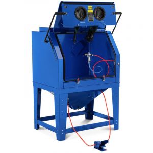 MSW Cabine de sablage - 990 L - avec éclairage et pédale