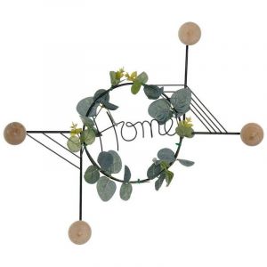 Porte-Manteau Mural Dkd Home Decor Métal (43 x 4,5 x 36 cm)