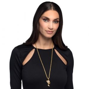 Image de Boland 64563 - Egypte Collier Pharaon, 77 cm, chaîne avec pendentif, or, Bijoux fantaisie, Accessoires pour déguisements, Carnaval