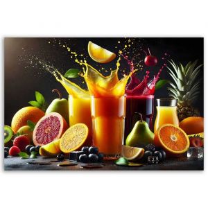 Tableau explosion de jus color&eacute;s