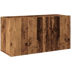 VidaXL Meuble Tv Mural Vieux Bois 80x30x41 Cm
